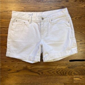 GAP Women's White Denim Sexy Boyfriend Shorts